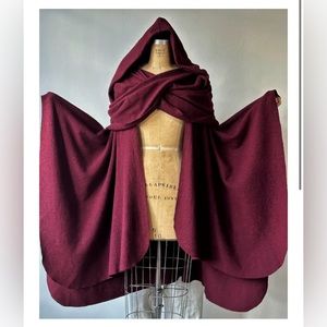 Mythic Cape in Oxblood Wool (Limited Edition)